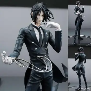 Anime Black Butler Sebastian Michaelis PVC Action Figure Collectible Model Toy about 24cm K434