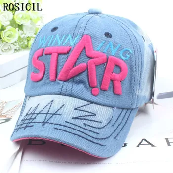 ROSICIL Fashion baseball children cap Letters STAR boy and girl sunshade baseball cap