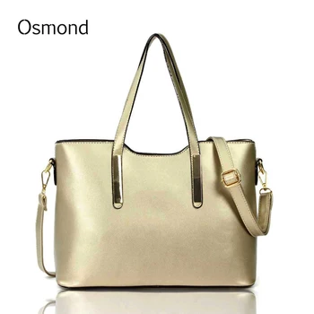 Osmond 4 Color Women Handbags Shoulder Bags New Leather Lady European Female Classical Solid Brief Trend Casual Totes