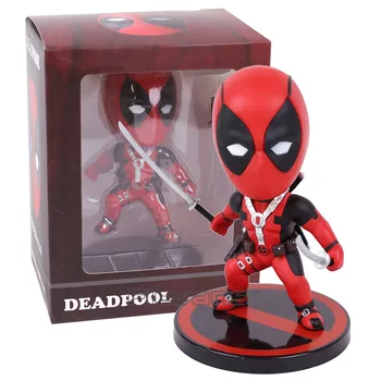 HOT TOYS COSBABY Spiderman Deadpool Lady Deadpool PVC Figure Collectible Model Toy 3 Types