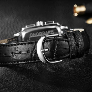 OCHSTIN Square Luxury Brand Military Watch Men Analog Quartz Wrist Watch Leather Clock Man New Sport Men Watch Army Reloj Hombre