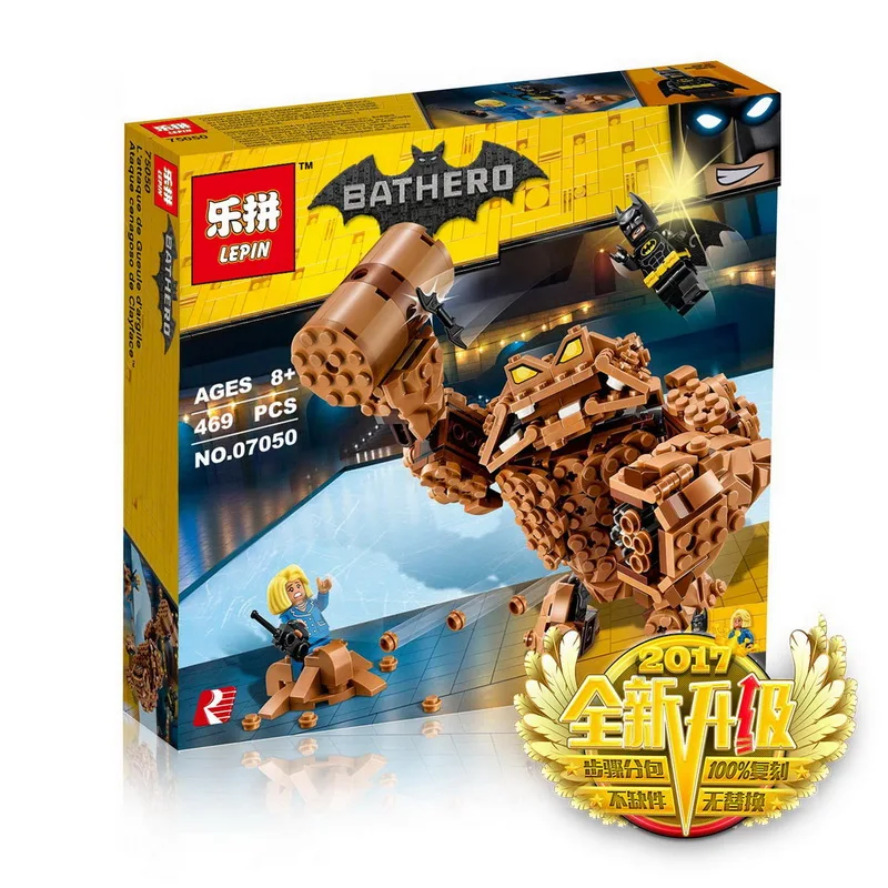 Lepin 07050 Batman Movie Series The Rock Clayface Splat Attack Building Blocks Bricks Education Toys for Children Gift