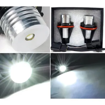 1 Year Warranty High Power 7000k 5W LED Angle Eyes Halo Xenon Marker Ring Light Bulb Canbus For BMW E39 E53 E60 E61 E65 X5
