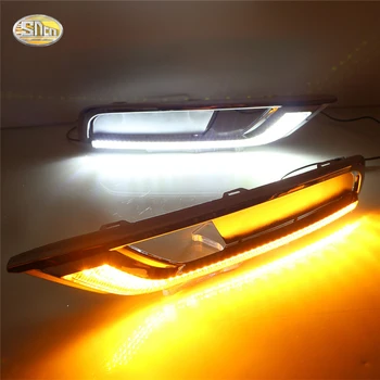 SNCN Daytime Running Light for Honda CR-V CRV 2016 LED DRL ABS fog lamp cover Driving lights