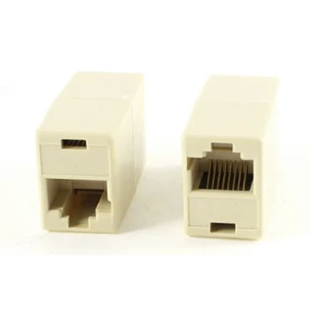 RJ45 Female to female Connector is used for joining two telephone with RJ45 cable to one single phone line 10pcs/lot