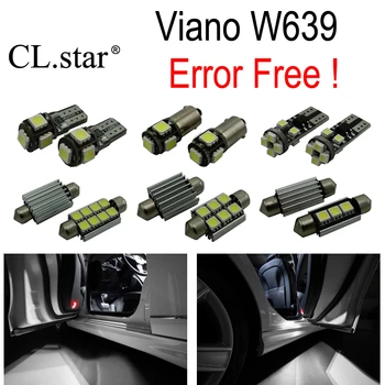 23pc X Nice canbus Error Free LED interior dome light lamp Kit package For Mercedes Benz Viano W639 (2003-2010)