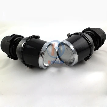 2X Universal Halogen Fog Lights Retrofit Projector Lens 12V 35W Parking Car Styling Lights Driving Lamps with Halogen H3 Bulbs