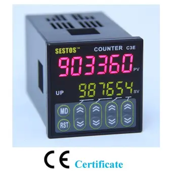 NEW 6 digits Counter Voltage Preset 0.001-99.999 12-24V CE&