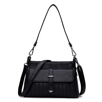 Kavard Brand Fashion Belt Shoulder Bags PU Leather Women Messenger Bags Designer Women Handbags Black Crossbody Bags Ladies 2017