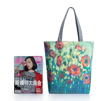 Shoulder Bag Women Canvas Large Luxury Brand Spring Summer Casual Women Bags Flower Big Women Messenger Bag Handbag