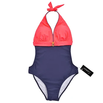 LUMIER 2017 Sexy One Piece Swimsuit Women Plus Size Swimwear Retro Vintage Backless Bathing Suits Beachwear Monokini 4XL WT40267