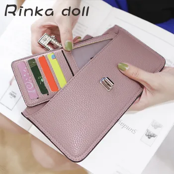 Rinka doll Popular Brands Casual Design Women Wallets PU Leather Long Style Lady Wallet Cute Girl Card Purse #Q169