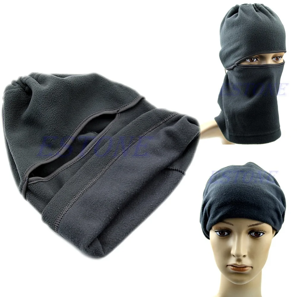 Motorcycle Thermal Fleece Balaclava Neck Winter Full Face Mask Cover Hat Cap