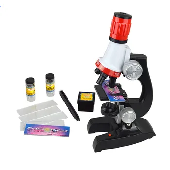 Students' microscope teaching science experiment 1200 times magnification Biological Microscope For Kids Child 2017