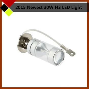 2Pcs H3 30W LED Bulbs White 12-24V Car Fog Light DRL Headlight Low Beam !