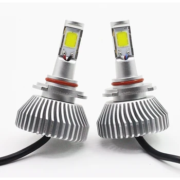 Cawanerl 9005 HB3 40W 4000LM LED Bulb Headlight COB White 1 Pair Car Headlight Low Beam Fog Light Daytime Running Lamp DRL
