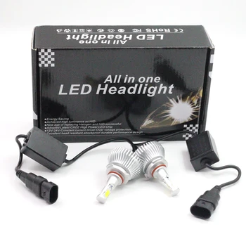 Cawanerl 9005 HB3 40W 4000LM LED Bulb Headlight COB White 1 Pair Car Headlight Low Beam Fog Light Daytime Running Lamp DRL