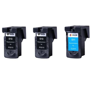 3 pcs Ink Cartridge for Canon PG 510 CL 511 for Canon MP270 MP280 MP480 MP490 MX350 MP240 iP2700 printer inkjet