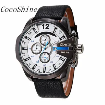 CocoShine A-693 Watches Men Sports Leather Waterproof Quartz Pulse Male Watch wholesale