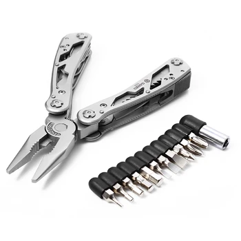 Portable Outdoor Multi-function Pliers Multi Tools Pocket Folding Plier Cutting Tools with Screwdriver Kit for Camping Hiking
