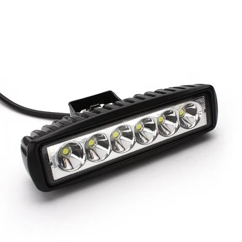 Car LED Light Bar Work Lamp 6 x 3W Auto Headlight Spot Beam Light For Offroad Tractor SUV Truck Boating Hunting Car Styling