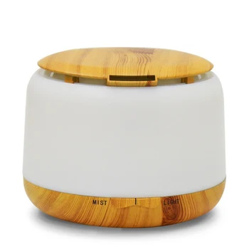 Aromatherapy wood diffuser ultrasonic water humidifier essential oil diffuser changing led light aroma lamp diffuser