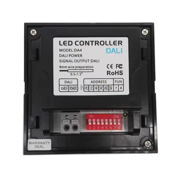 LTECH DA4 Wall Mount Touch Panel 4CH 4 Channel Control On/Off Switch Dimmer LED Controller DALI Series for LED Light AC220V