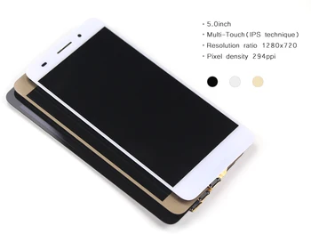 For Huawei honor 5A touch screen Panel Digitizer+LCD display test ok,Black white&gold