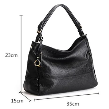 Women Bag Genuine Leather Shoulder Luxury Handbags Women Bags Designer Famous Brands Ladies Totes Fashion 4