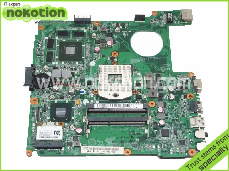 DAZQSAMB6E0 NBM1S11001 Laptop motherboard For Acer Aspire E1-471G Intel ddr3 Socket pga989 with GeForce GT630M Graphics
