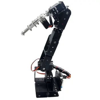 6D-3U-S Robot 6 DOF Aluminium Clamp Claw Mount kit Mechanical Robotic Arm & 6pcs MG996R Servos & Metal Servo Horn
