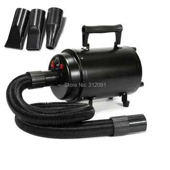 Ship from US) Powerful 2800W Dog Blower Quiet Animal Groomming Blow Hair Dryer Quick Draw Great Groomer W/ 3 free Nozzles