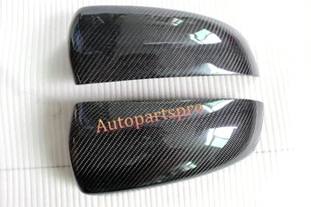 Carbon Fiber Front Head Light Eyelid Cover Trim 2pcs For BMW X6 E71 2008-