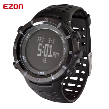 EZON mountaineering outdoor functional sports electronic watch male table compass altitude male students watch H001