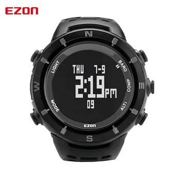EZON mountaineering outdoor functional sports electronic watch male table compass altitude male students watch H001