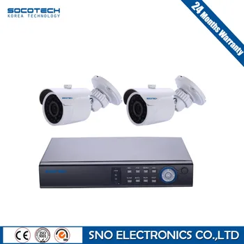 SOCOTECH 4CH CCTV System 1080P HDMI Output Video Surveillance DVR KIT with 2PCS 1080P 2.0MP Home Security Surveillance Camera