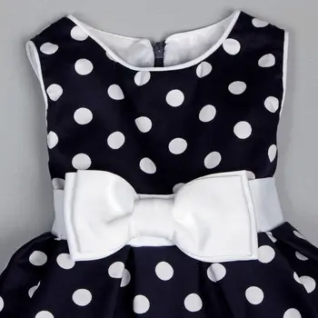Infant Girl Dress Kids Toddler Baby Cute Polka Dot Bow Princess Party Wedding Formal Tutu Mini Dress