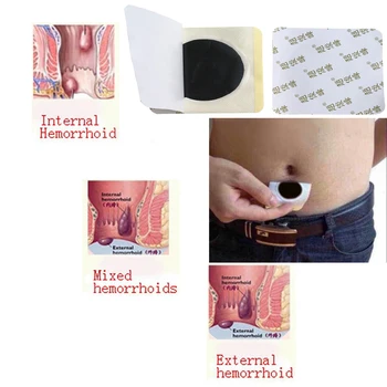 Factory Price 6 Pack Herbal Hemorrhoids Plaster Natural Herbal Anal Fissure Anal Pain Itching Plaster
