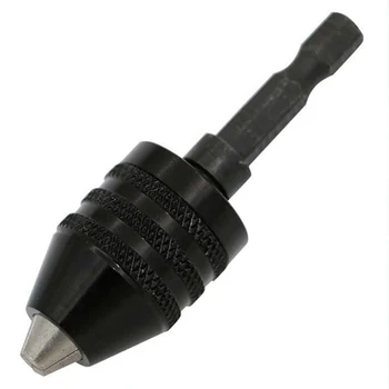 1PC Universal Jaw Conversion Dremel Mini Drill Chuck 0.3-6.5mm Hexagonal Shank Pushed Back Chuck Electric Grinding Accessories