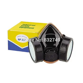2 PCS Multi-Functional Cartridges Filter Cotton Mask Chemical Respirator Anti-Dust Active Carbon Mask Eye Goggles Masks