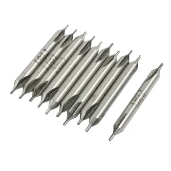 10 x High Speed Steel Double Ended Countersink Center Drill Bit 1mm
