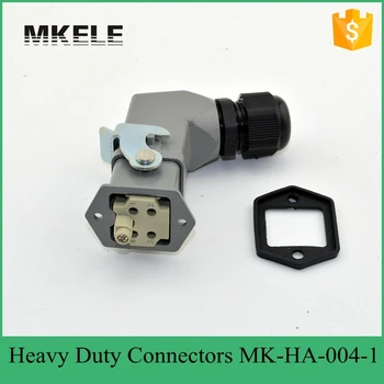 4 Pin 10A 250V Rectangular Plug Connector 4 Core Air Plug Runner Connector Automotive Connectors MK-HA-004-1