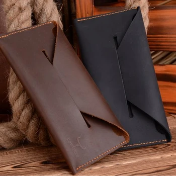 COWATHER 2017 newest men wallets Crazy horse leather for men top quality male purse long 105 carteira masculina