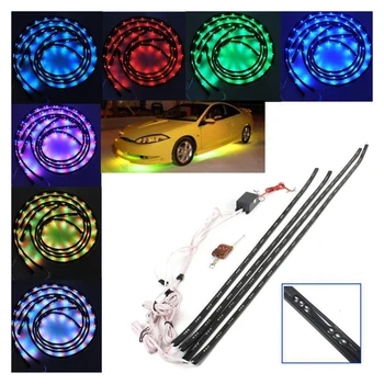 TOYL 7 Color LED Under Car Glow Underbody System 2x48