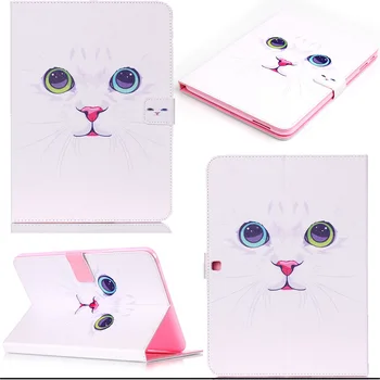 T530 Case Print Design Flip PU Leather case Cover For Samsung Galaxy Tab 4 10.1T530 T531T535 tablet with card slots Y3D25D