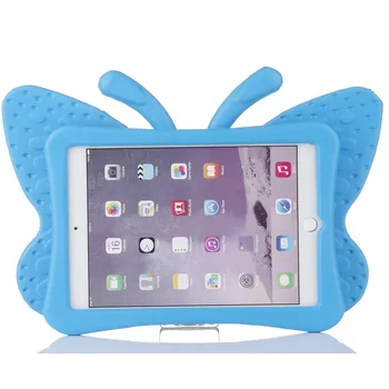 Shockproof Cartoon Butterfly Stand Case for iPad Mini 2 Smart Cover for Apple iPad mini 2 3 Case-Kids Children Gamer School Gift