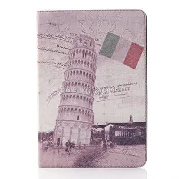 Retro Style World-famous Architectures Stand Flip Cover Case for Samsung Galaxy Note Tab Pro 12.2 P900 +Pen as a gift