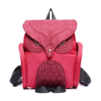 Newest X Feeling Fashion Gothic Design Women Backpacks Cute Owl Stylish Cool Black Pu Leather Women Bag Brands Mochila Sac A Dos