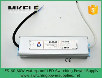 Waterproof type led driver 48v 60w FS-60-48 1.3A Single Output Switching power supply for LED Strip light AC to DC LED Driver