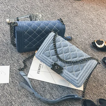 Brand Denim Bag Female Luxury Handbags Women Bags Designer Small Chain Shoulder Crossbody Bags For Women Messenger Bag